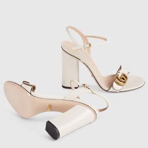 Gucci white Marmont sandal